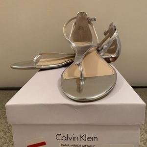 Calvin Klein Silver Sandals